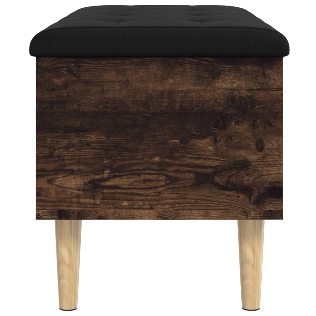 vidaXL Bancă de depozitare, stejar fumuriu, 82x42x46 cm lemn prelucrat vidaXL Bancă de depozitare, stejar fumuriu, 82x42x46 cm lemn prelucrat