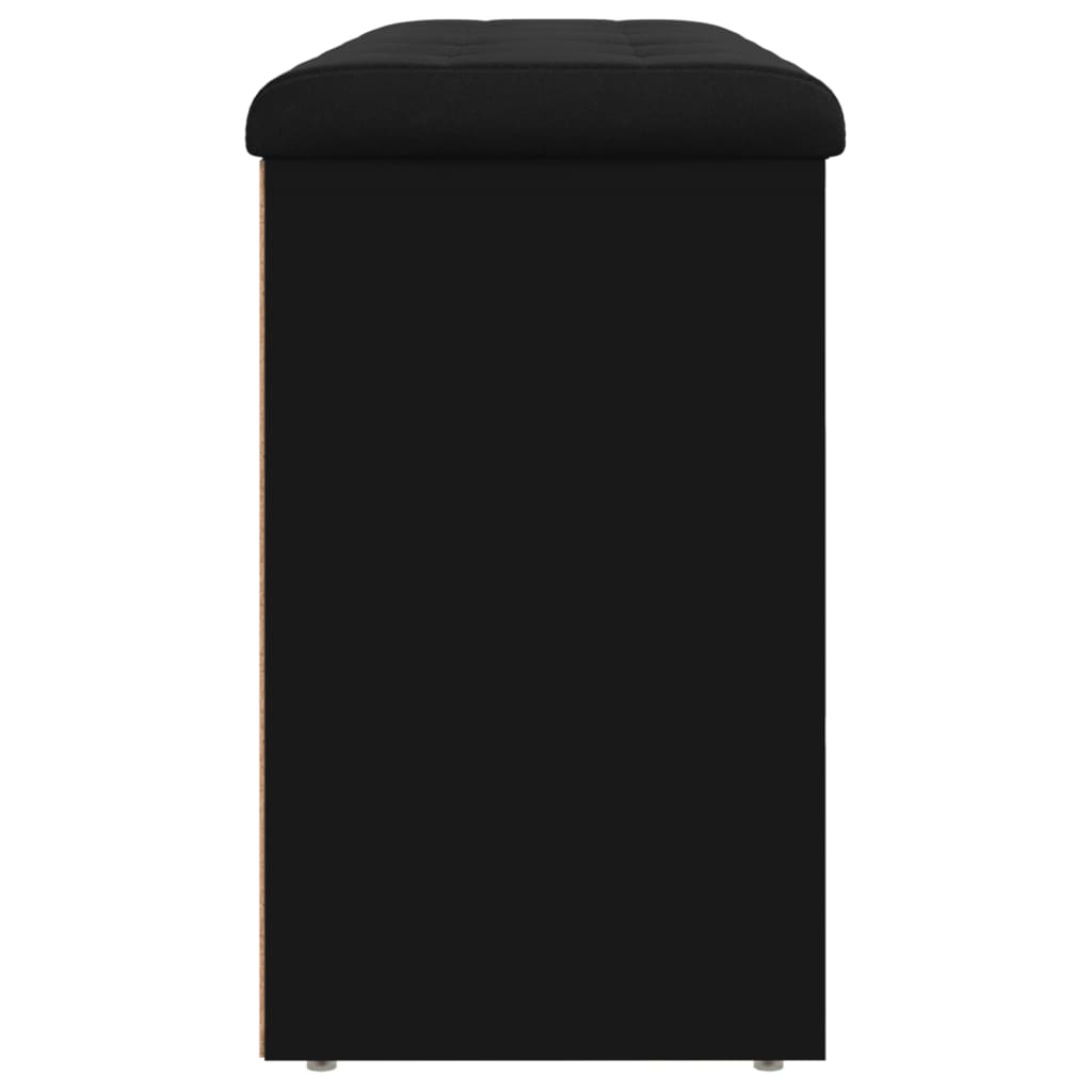 vidaXL Bancă de pantofi, negru, 102x32x50 cm, lemn prelucrat vidaXL Bancă de pantofi, negru, 102x32x50 cm, lemn prelucrat