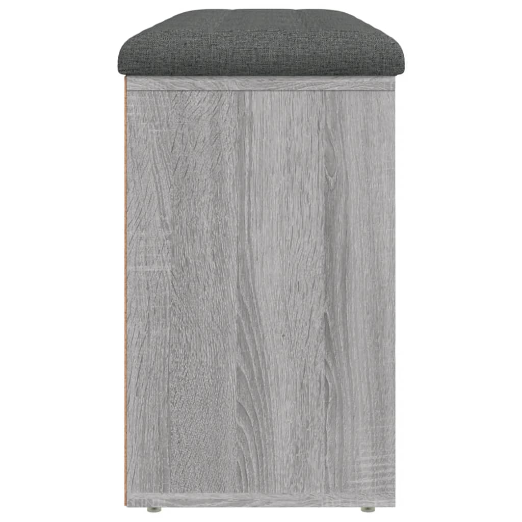 vidaXL Bancă de pantofi, gri sonoma, 102x32x50 cm, lemn prelucrat vidaXL Bancă de pantofi, gri sonoma, 102x32x50 cm, lemn prelucrat