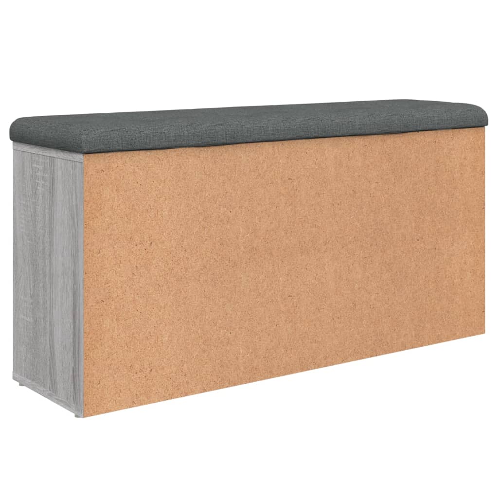 vidaXL Bancă de pantofi, gri sonoma, 102x32x50 cm, lemn prelucrat vidaXL Bancă de pantofi, gri sonoma, 102x32x50 cm, lemn prelucrat