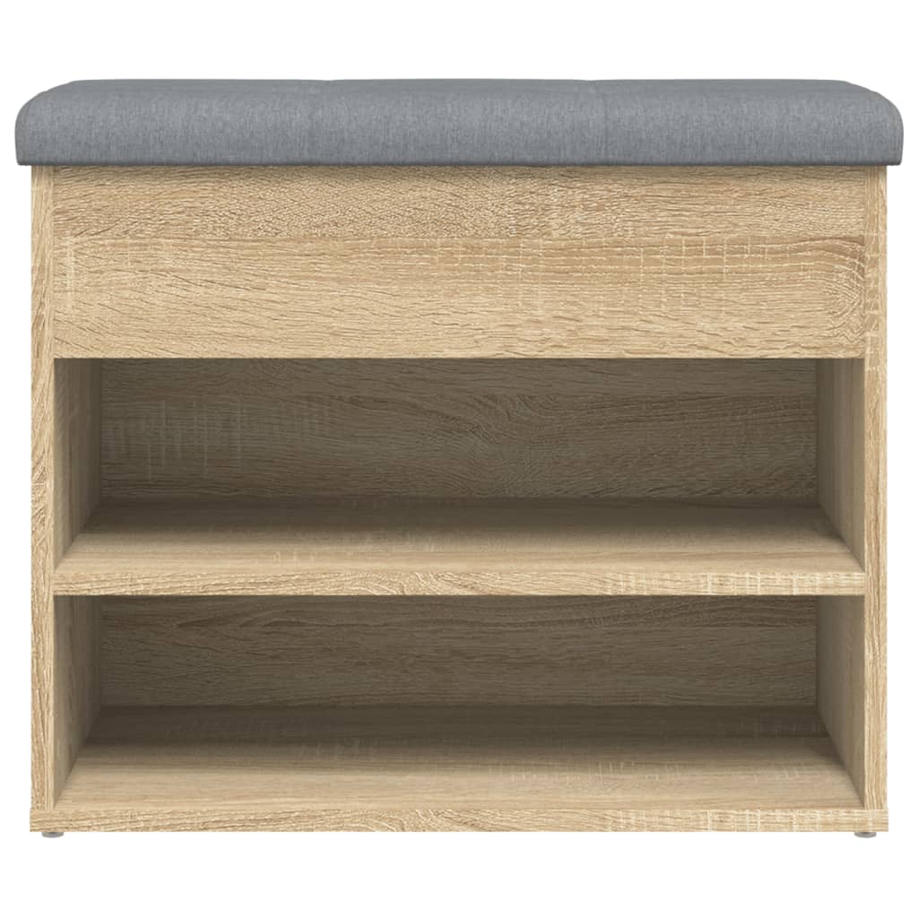 vidaXL Bancă pentru pantofi stejar sonoma 62x32x50 cm lemn prelucrat