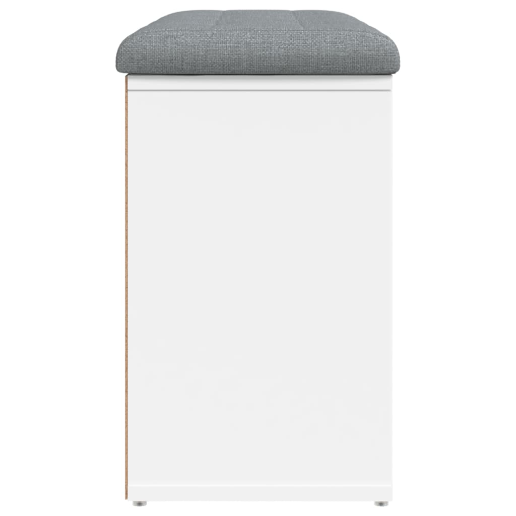 vidaXL Bancă de pantofi, alb, 82x32x50 cm, lemn prelucrat vidaXL Bancă de pantofi, alb, 82x32x50 cm, lemn prelucrat