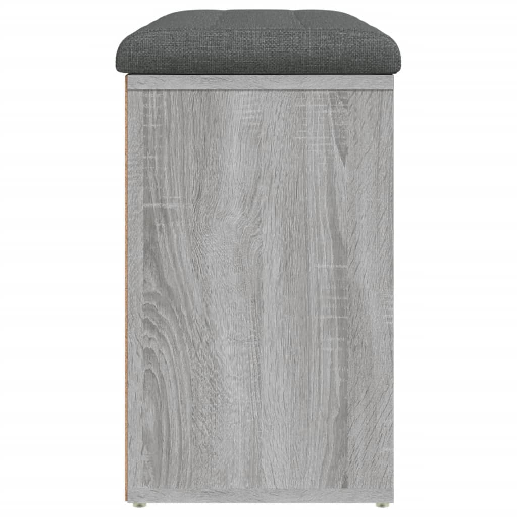 vidaXL Bancă de pantofi, gri sonoma, 82x32x50 cm, lemn prelucrat vidaXL Bancă de pantofi, gri sonoma, 82x32x50 cm, lemn prelucrat