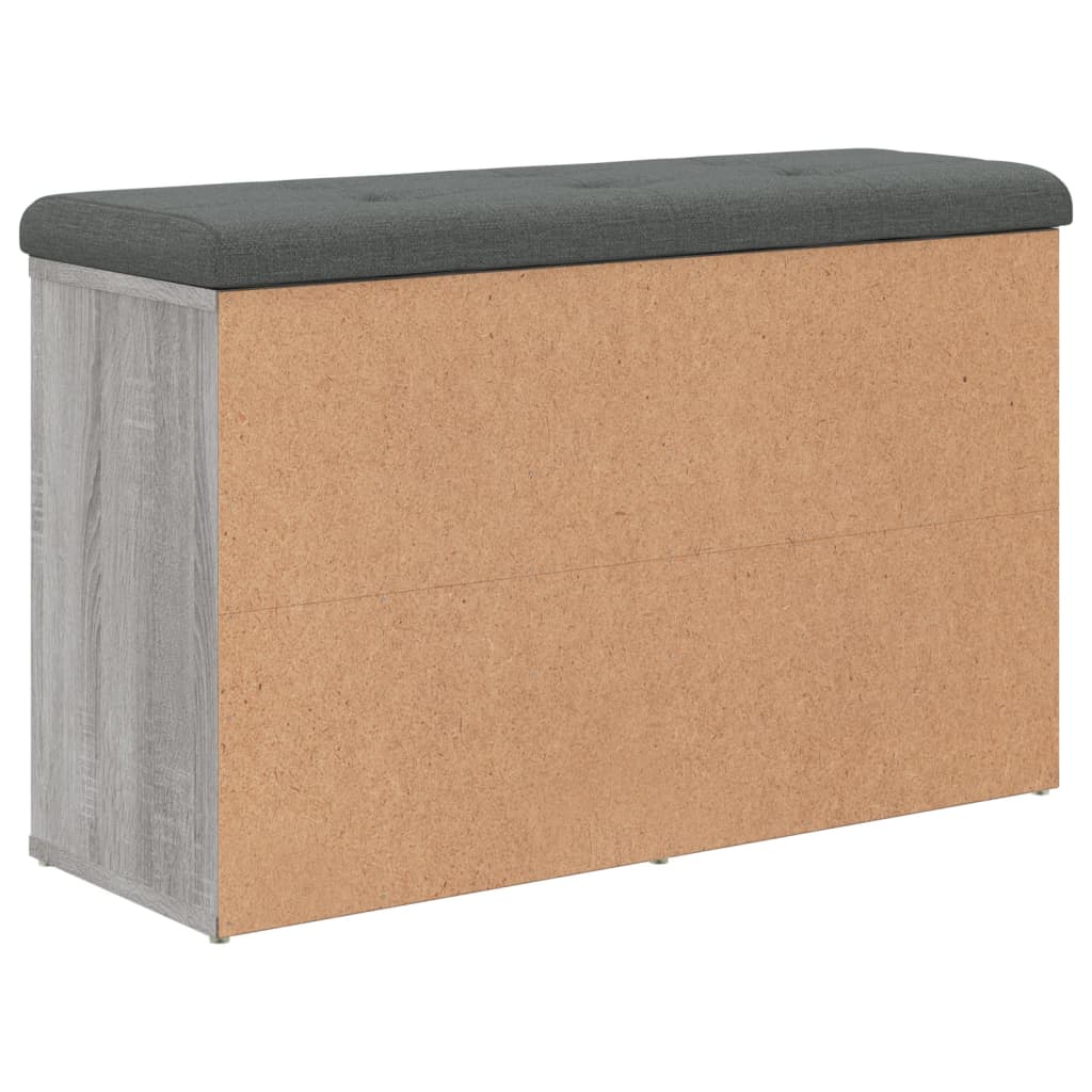 vidaXL Bancă de pantofi, gri sonoma, 82x32x50 cm, lemn prelucrat vidaXL Bancă de pantofi, gri sonoma, 82x32x50 cm, lemn prelucrat