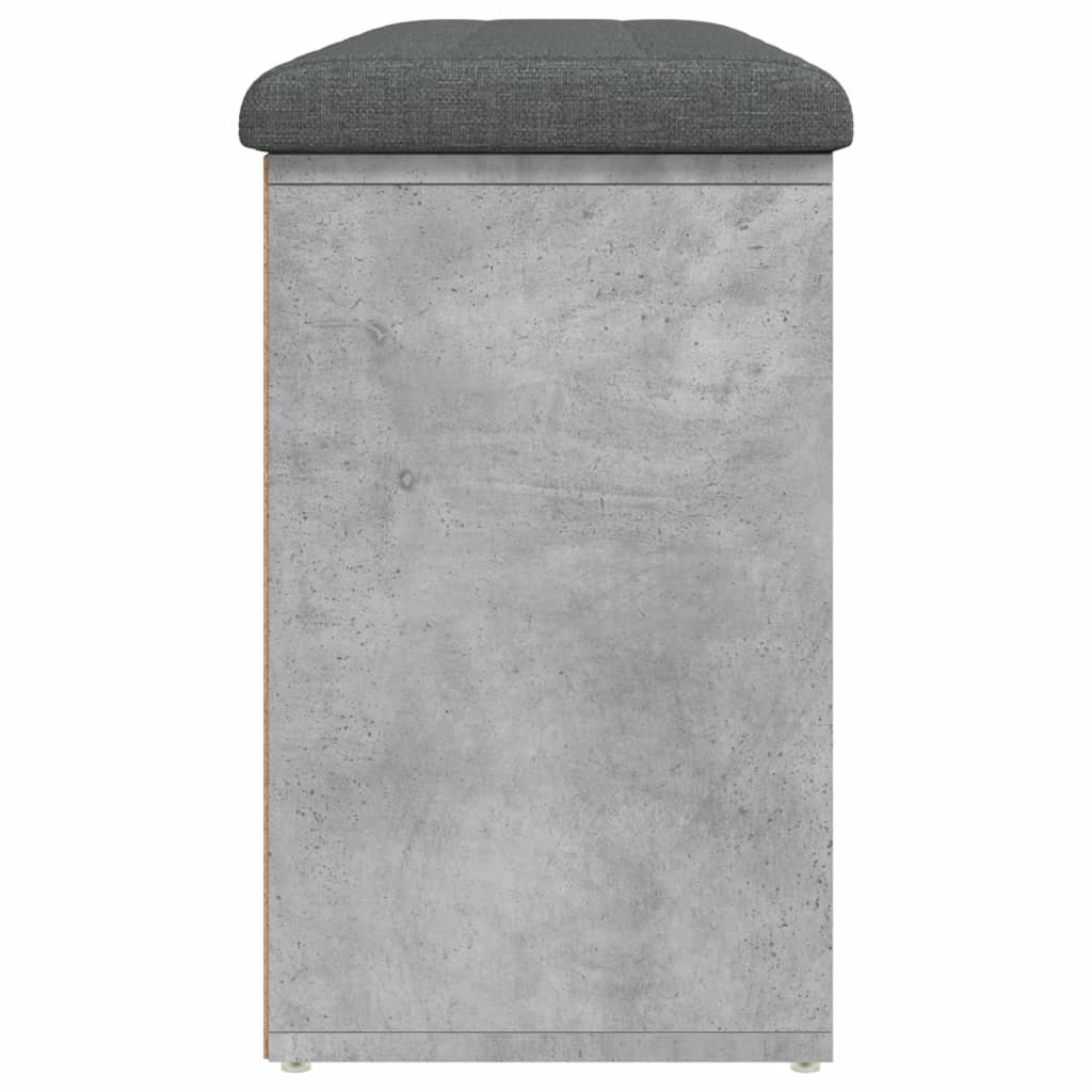 vidaXL Bancă de pantofi, gri beton, 102x32x50 cm, lemn prelucrat vidaXL Bancă de pantofi, gri beton, 102x32x50 cm, lemn prelucrat