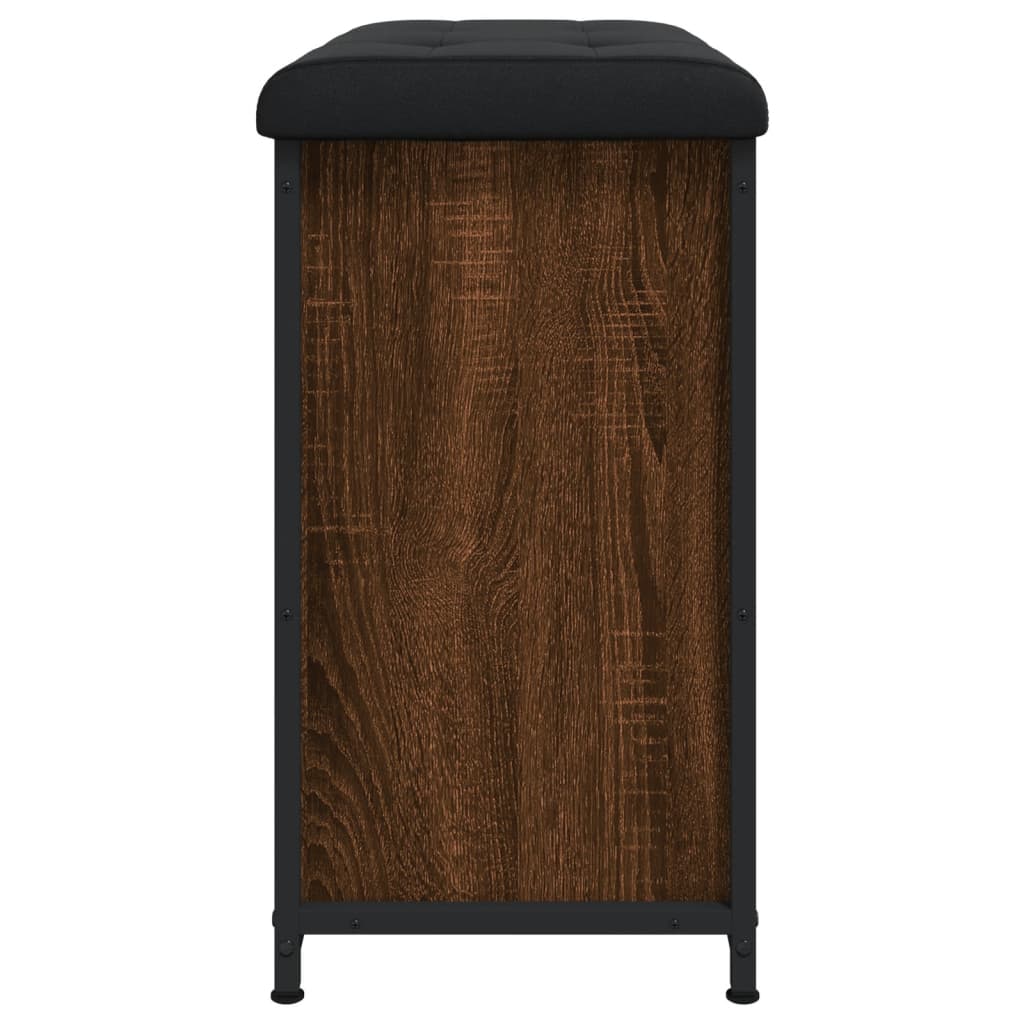 vidaXL Bancă pantofi cu sertar rabatabil, stejar maro, 62x32x56 cm
