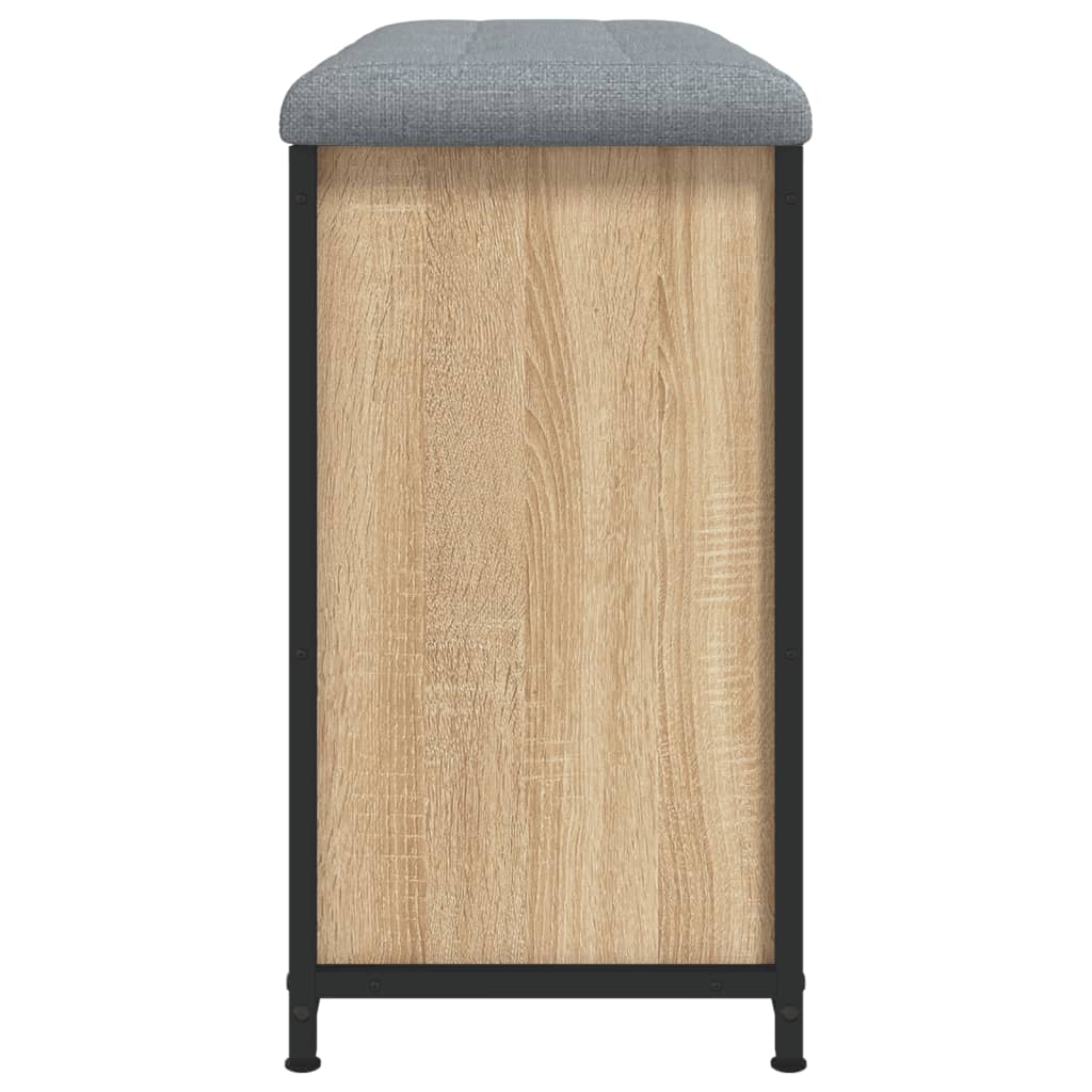 vidaXL Bancă pantofi cu sertar rabatabil, stejar sonoma, 82x32x56 cm