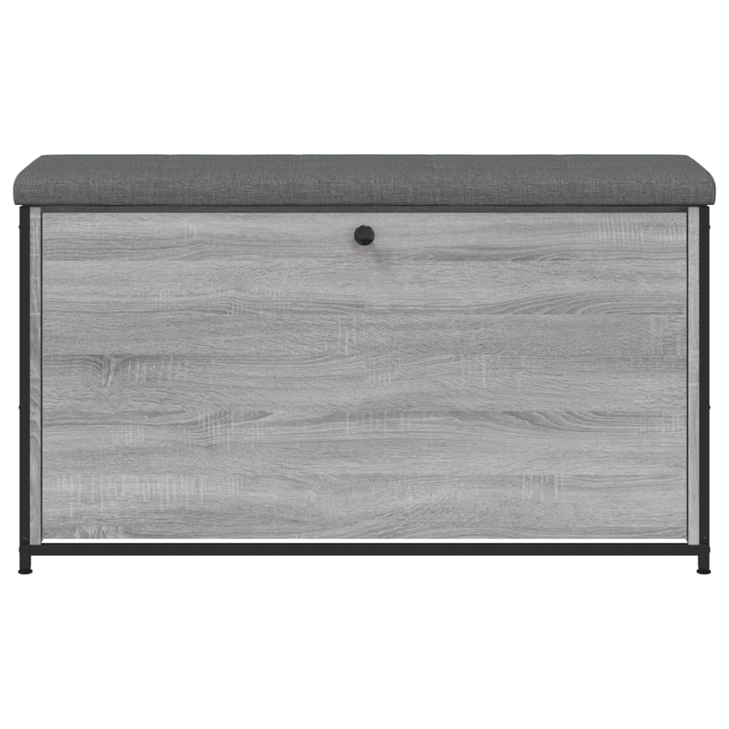 vidaXL Bancă de pantofi cu sertar rabatabil, gri sonoma, 102x32x56 cm vidaXL Bancă de pantofi cu sertar rabatabil, gri sonoma, 102x32x56 cm