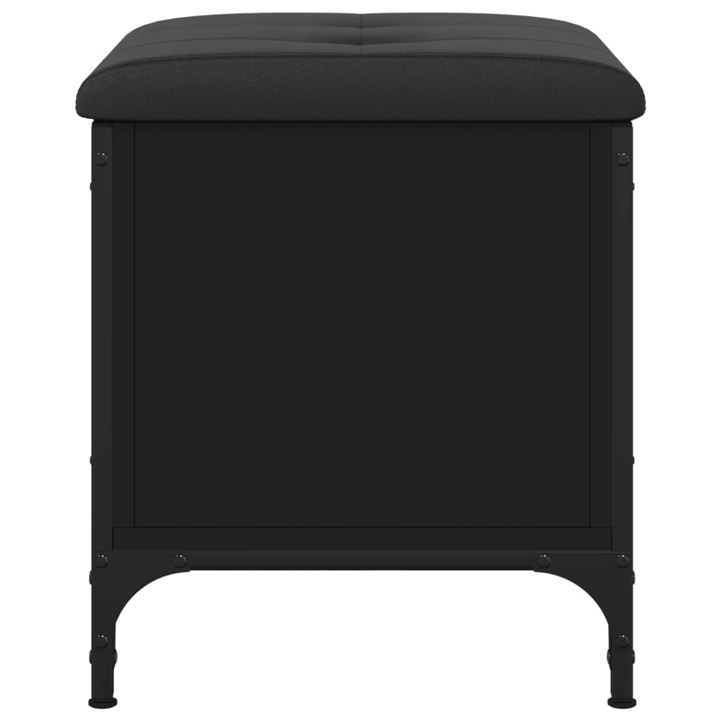 vidaXL Bancă de pantofi, negru, 42x42x45 cm, lemn prelucrat vidaXL Bancă de pantofi, negru, 42x42x45 cm, lemn prelucrat