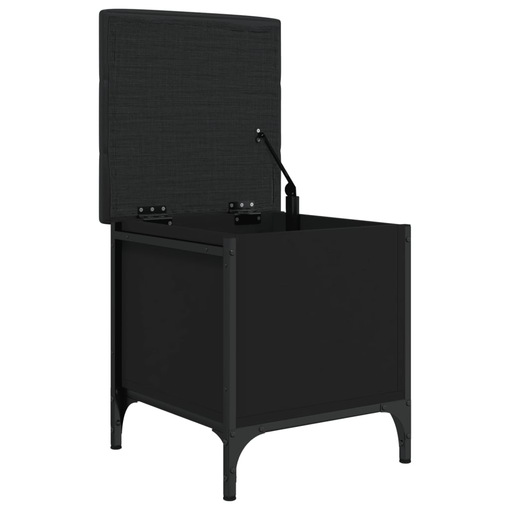 vidaXL Bancă de pantofi, negru, 42x42x45 cm, lemn prelucrat vidaXL Bancă de pantofi, negru, 42x42x45 cm, lemn prelucrat
