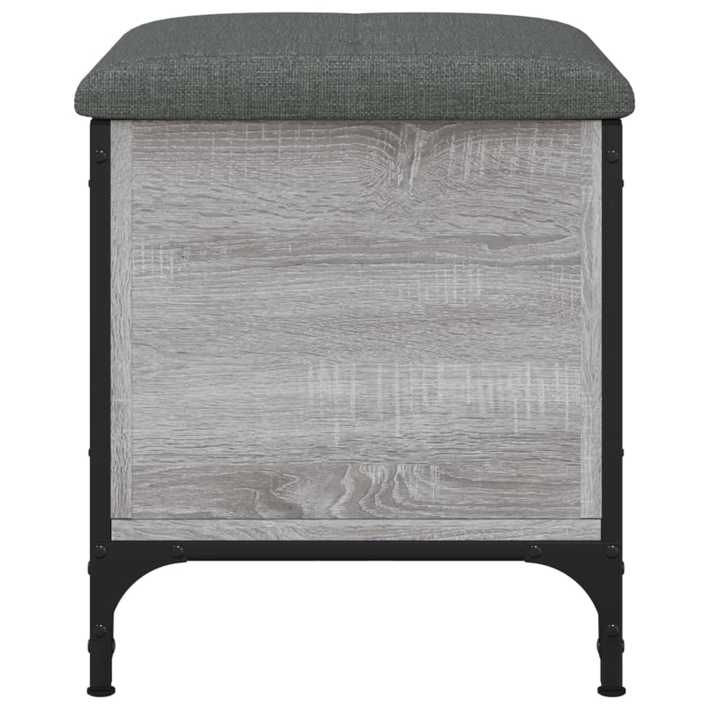 vidaXL Bancă de depozitare, gri sonoma, 42x42x45 cm, lemn prelucrat vidaXL Bancă de depozitare, gri sonoma, 42x42x45 cm, lemn prelucrat