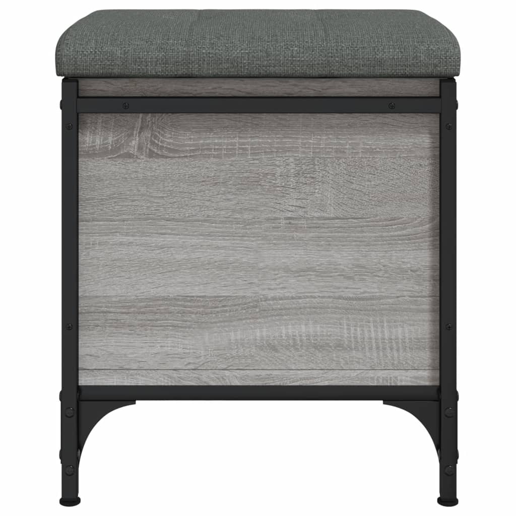 vidaXL Bancă de depozitare, gri sonoma, 42x42x45 cm, lemn prelucrat vidaXL Bancă de depozitare, gri sonoma, 42x42x45 cm, lemn prelucrat