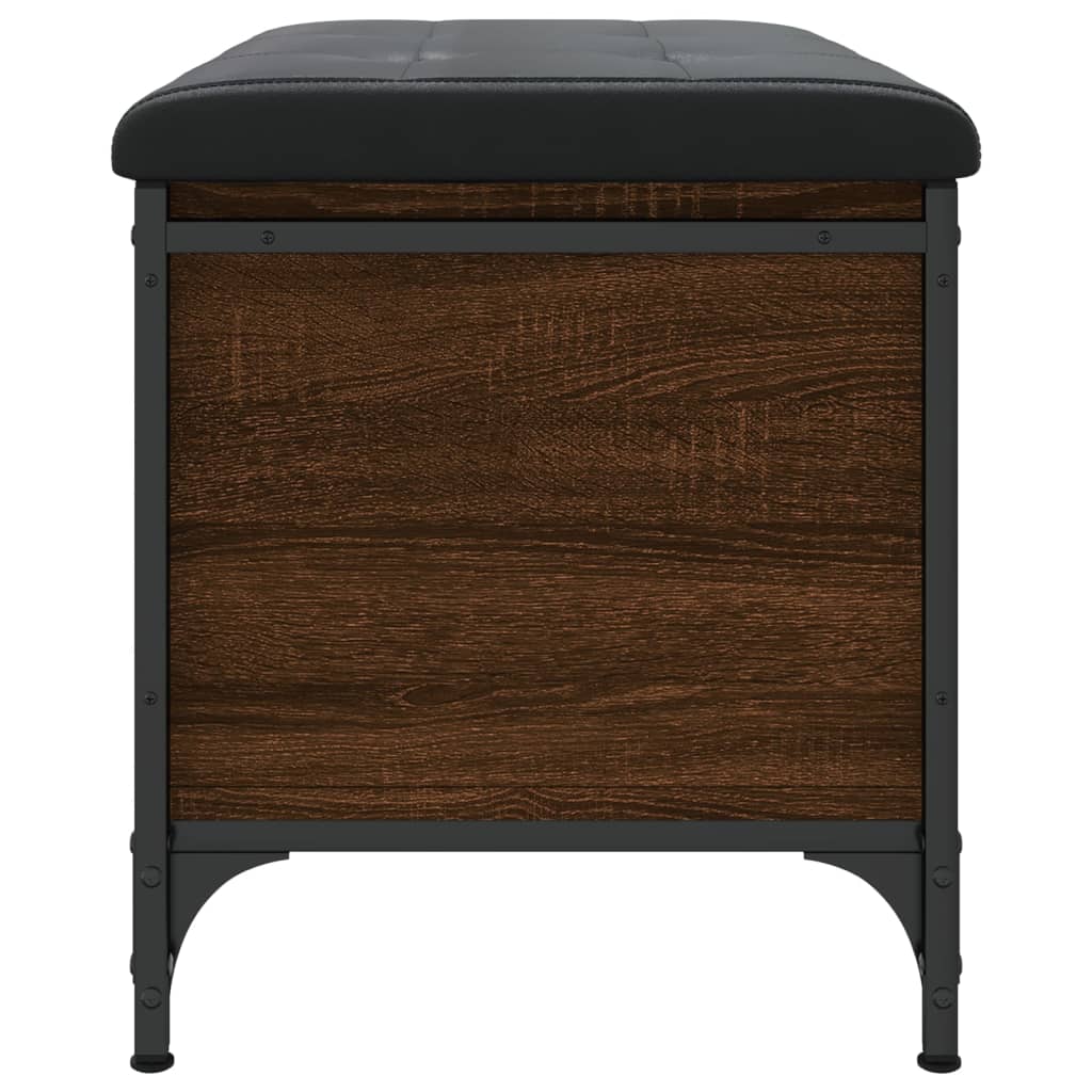 vidaXL Bancă de depozitare, stejar maro, 62x42x45 cm, lemn prelucrat vidaXL Bancă de depozitare, stejar maro, 62x42x45 cm, lemn prelucrat