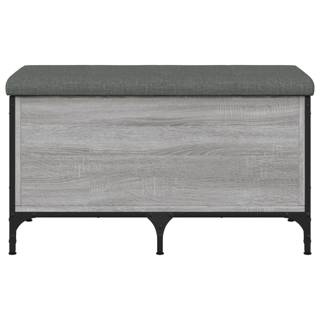 vidaXL Bancă de depozitare, gri sonoma, 82x42x45 cm, lemn prelucrat vidaXL Bancă de depozitare, gri sonoma, 82x42x45 cm, lemn prelucrat