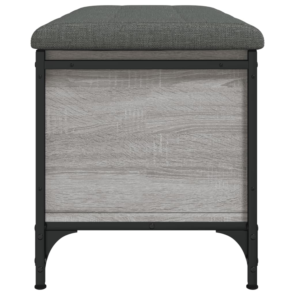 vidaXL Bancă de depozitare, gri sonoma, 82x42x45 cm, lemn prelucrat vidaXL Bancă de depozitare, gri sonoma, 82x42x45 cm, lemn prelucrat