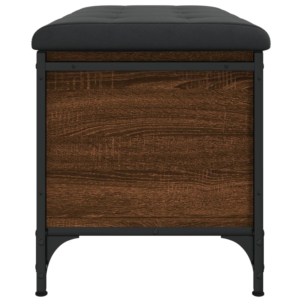 vidaXL Bancă de depozitare, stejar maro, 82x42x45 cm, lemn prelucrat vidaXL Bancă de depozitare, stejar maro, 82x42x45 cm, lemn prelucrat