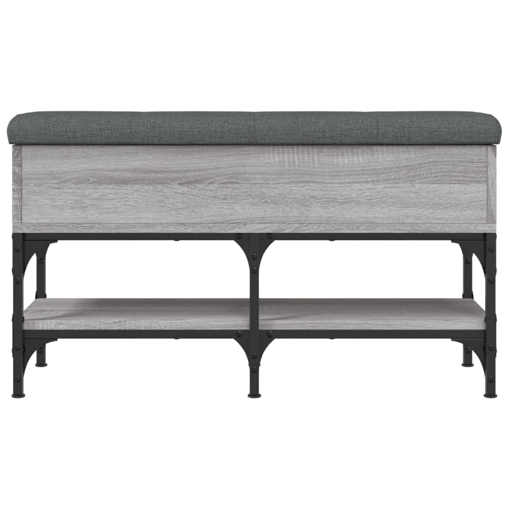 vidaXL Bancă de pantofi, gri sonoma, 82x32x45 cm, lemn prelucrat vidaXL Bancă de pantofi, gri sonoma, 82x32x45 cm, lemn prelucrat