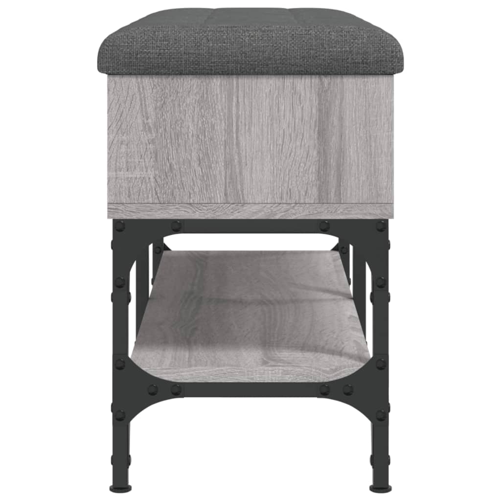 vidaXL Bancă de pantofi, gri sonoma, 82x32x45 cm, lemn prelucrat vidaXL Bancă de pantofi, gri sonoma, 82x32x45 cm, lemn prelucrat