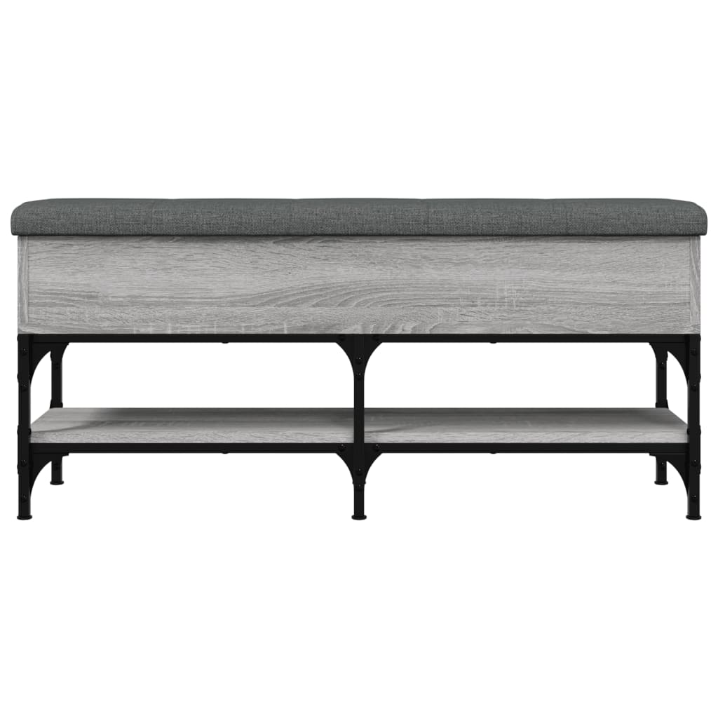 vidaXL Bancă de pantofi, gri sonoma, 102x32x45 cm, lemn prelucrat vidaXL Bancă de pantofi, gri sonoma, 102x32x45 cm, lemn prelucrat