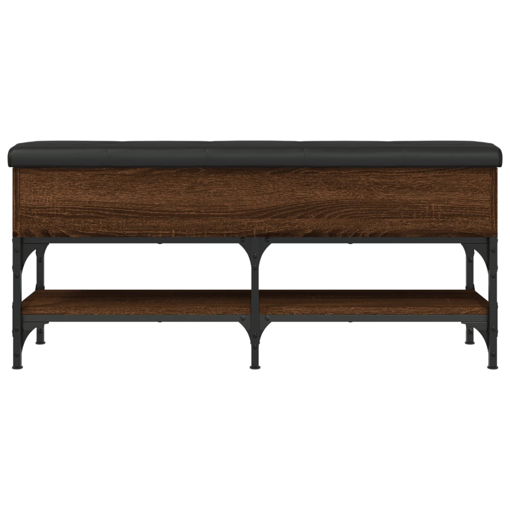 vidaXL Bancă de pantofi, stejar maro, 102x32x45 cm, lemn prelucrat