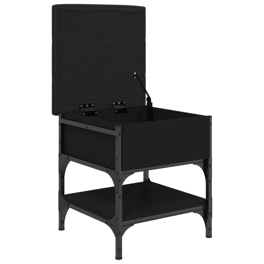 vidaXL Bancă de pantofi, negru, 42x42x45 cm, lemn prelucrat vidaXL Bancă de pantofi, negru, 42x42x45 cm, lemn prelucrat