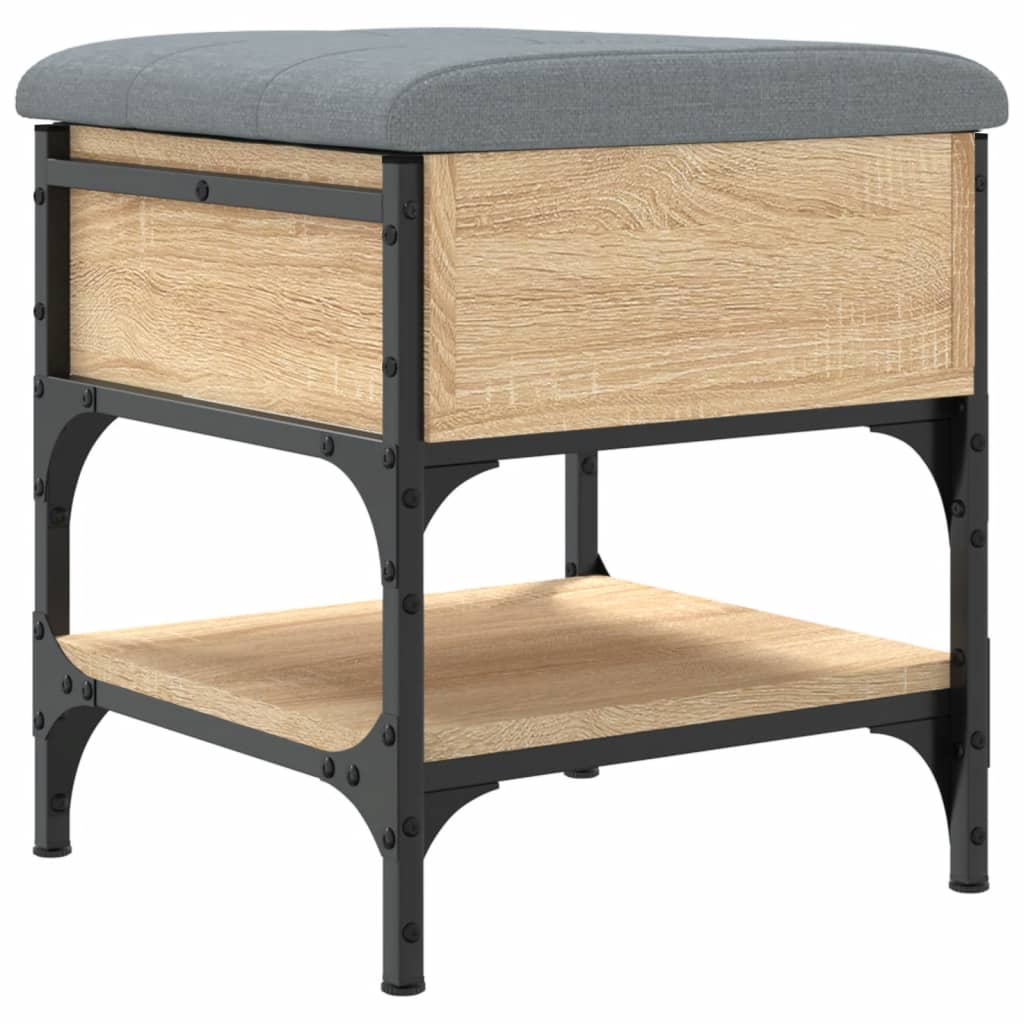 vidaXL Bancă pentru pantofi stejar sonoma 42x42x45 cm lemn prelucrat vidaXL Bancă pentru pantofi stejar sonoma 42x42x45 cm lemn prelucrat