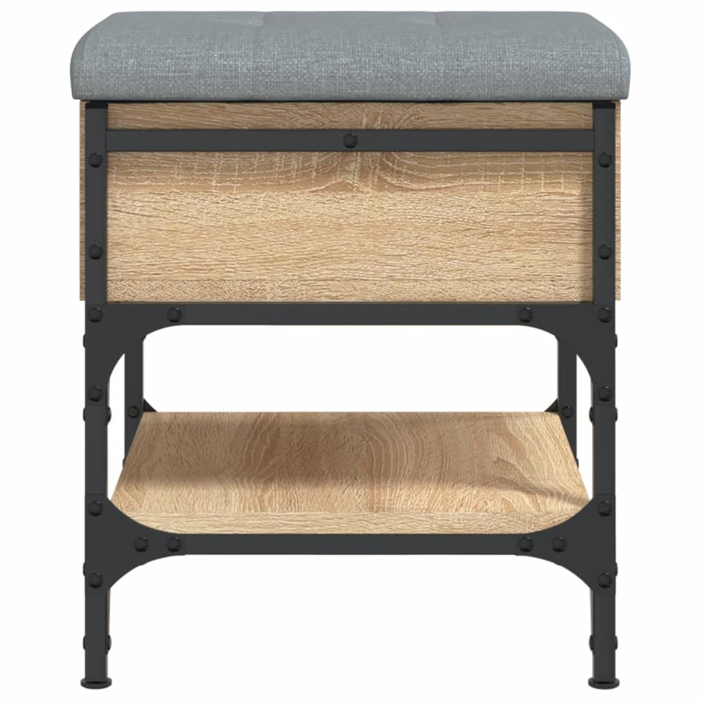 vidaXL Bancă pentru pantofi stejar sonoma 42x42x45 cm lemn prelucrat vidaXL Bancă pentru pantofi stejar sonoma 42x42x45 cm lemn prelucrat