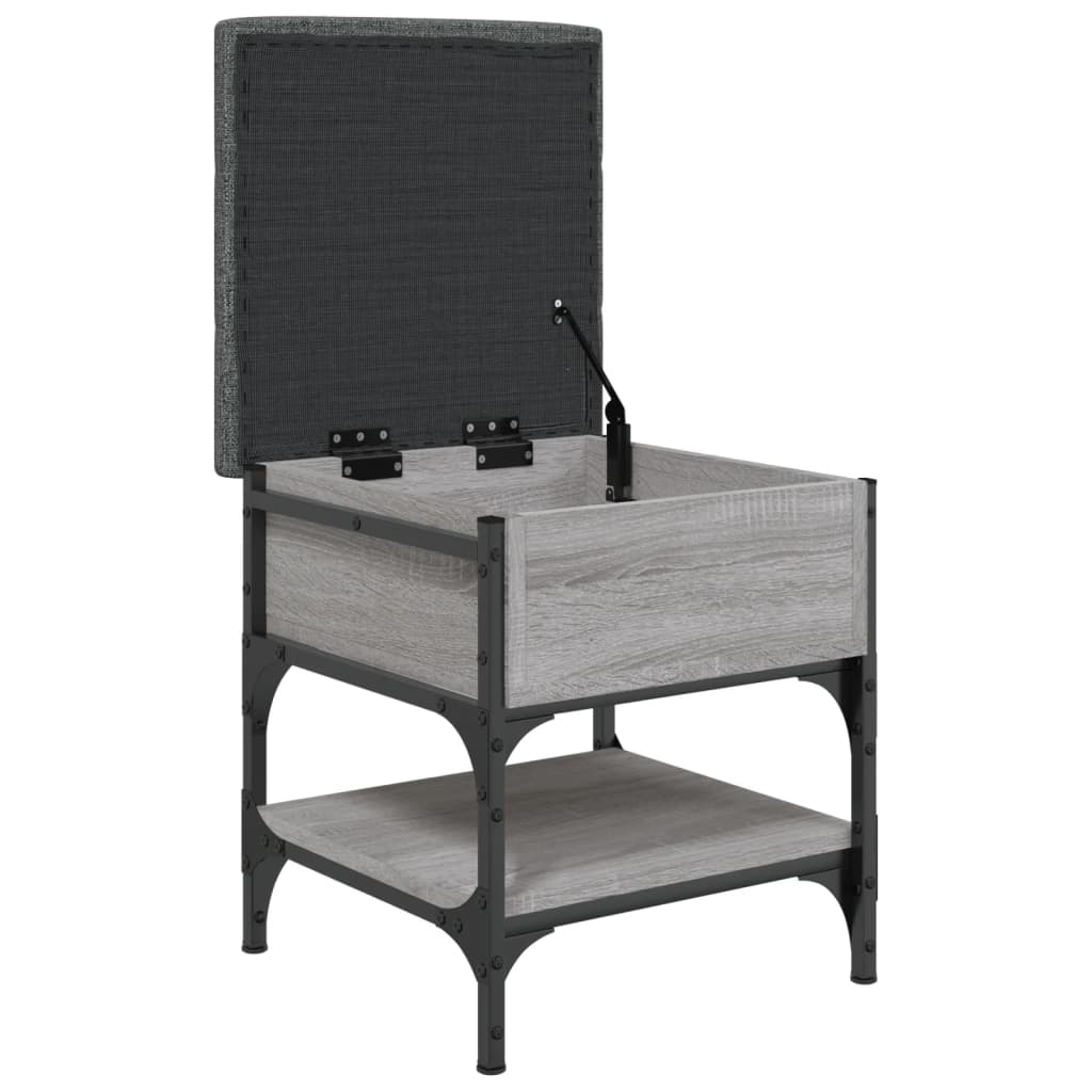 vidaXL Bancă de pantofi, gri sonoma, 42x42x45 cm, lemn prelucrat vidaXL Bancă de pantofi, gri sonoma, 42x42x45 cm, lemn prelucrat