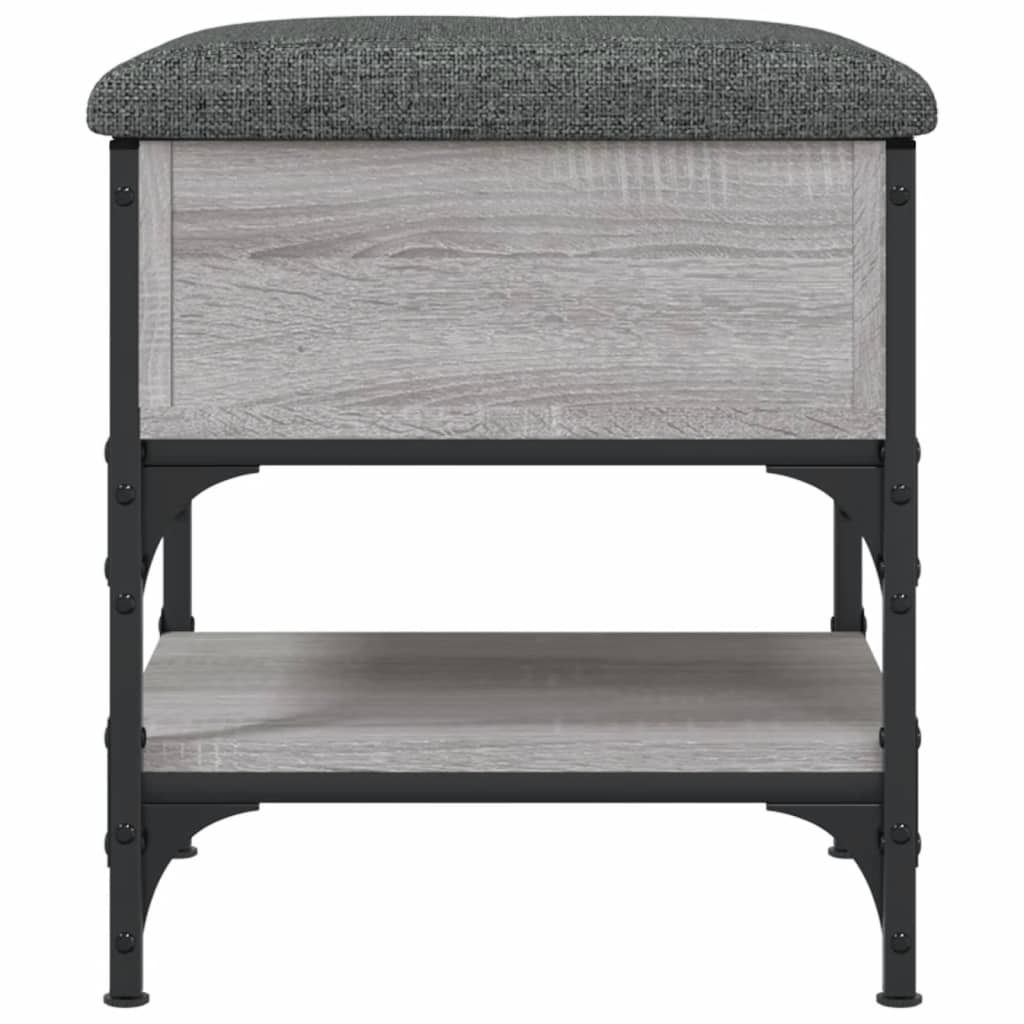 vidaXL Bancă de pantofi, gri sonoma, 42x42x45 cm, lemn prelucrat vidaXL Bancă de pantofi, gri sonoma, 42x42x45 cm, lemn prelucrat