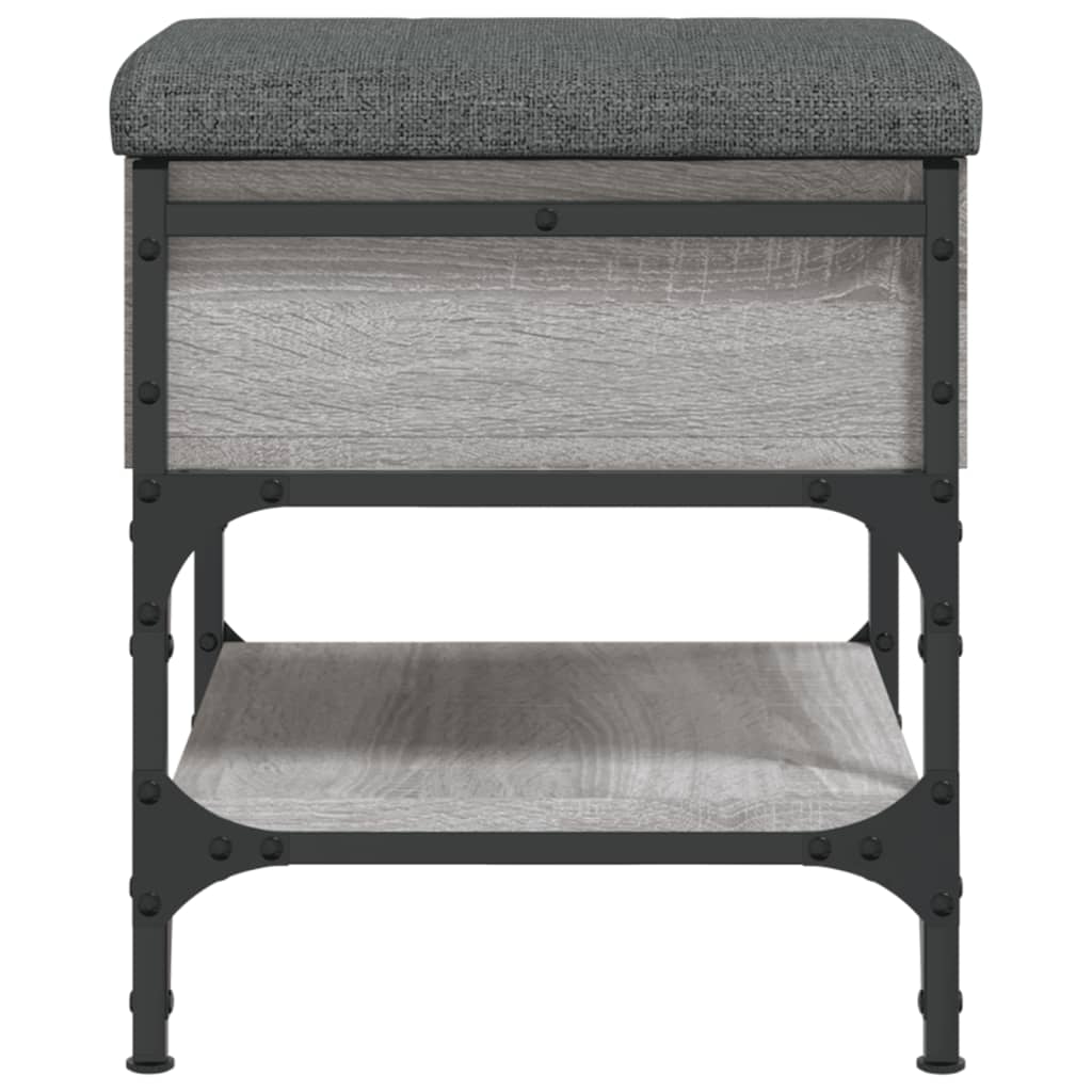 vidaXL Bancă de pantofi, gri sonoma, 42x42x45 cm, lemn prelucrat vidaXL Bancă de pantofi, gri sonoma, 42x42x45 cm, lemn prelucrat