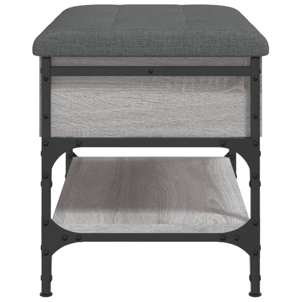 vidaXL Bancă de pantofi, gri sonoma, 62x42x45 cm, lemn prelucrat vidaXL Bancă de pantofi, gri sonoma, 62x42x45 cm, lemn prelucrat