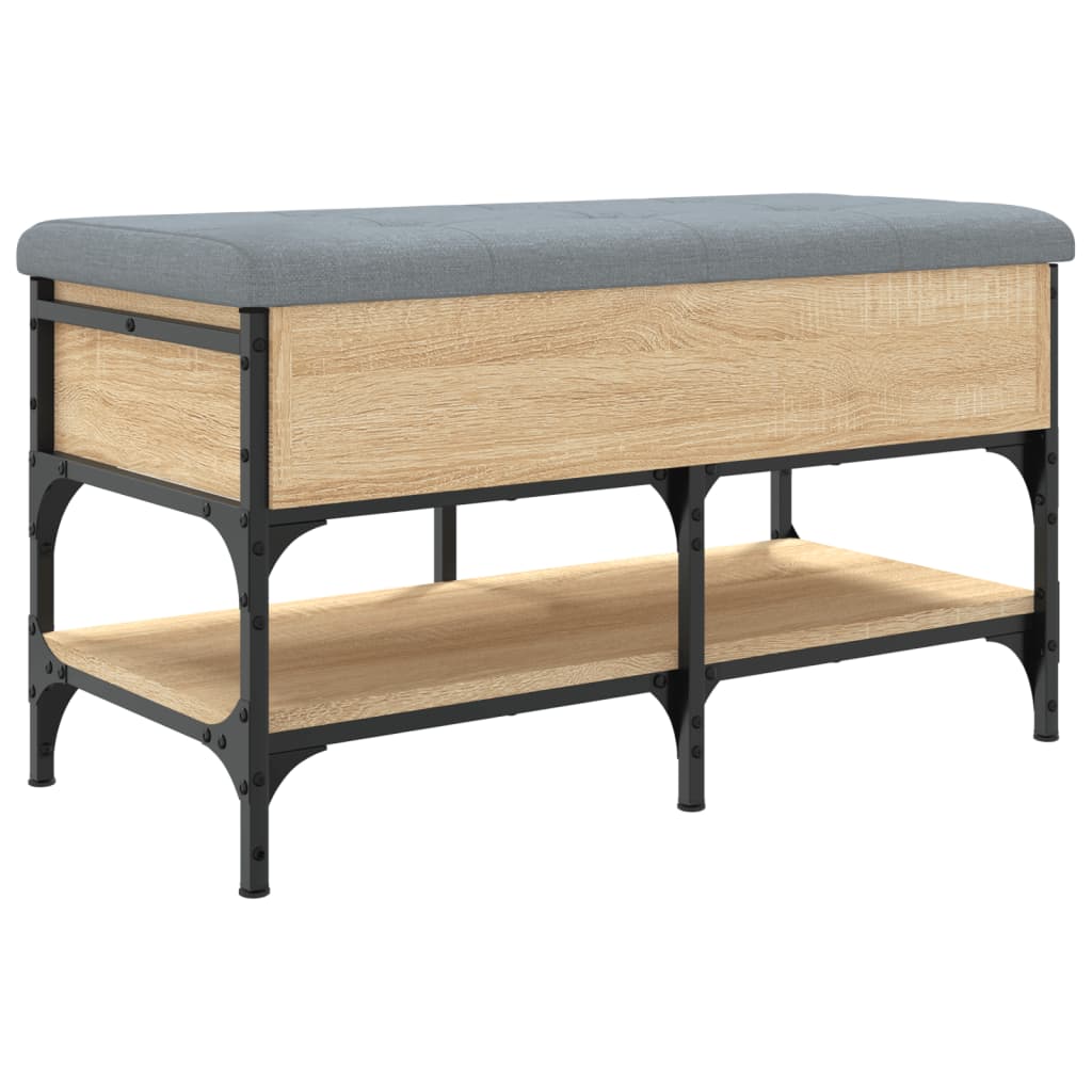 vidaXL Bancă pentru pantofi stejar sonoma 82x42x45 cm lemn prelucrat