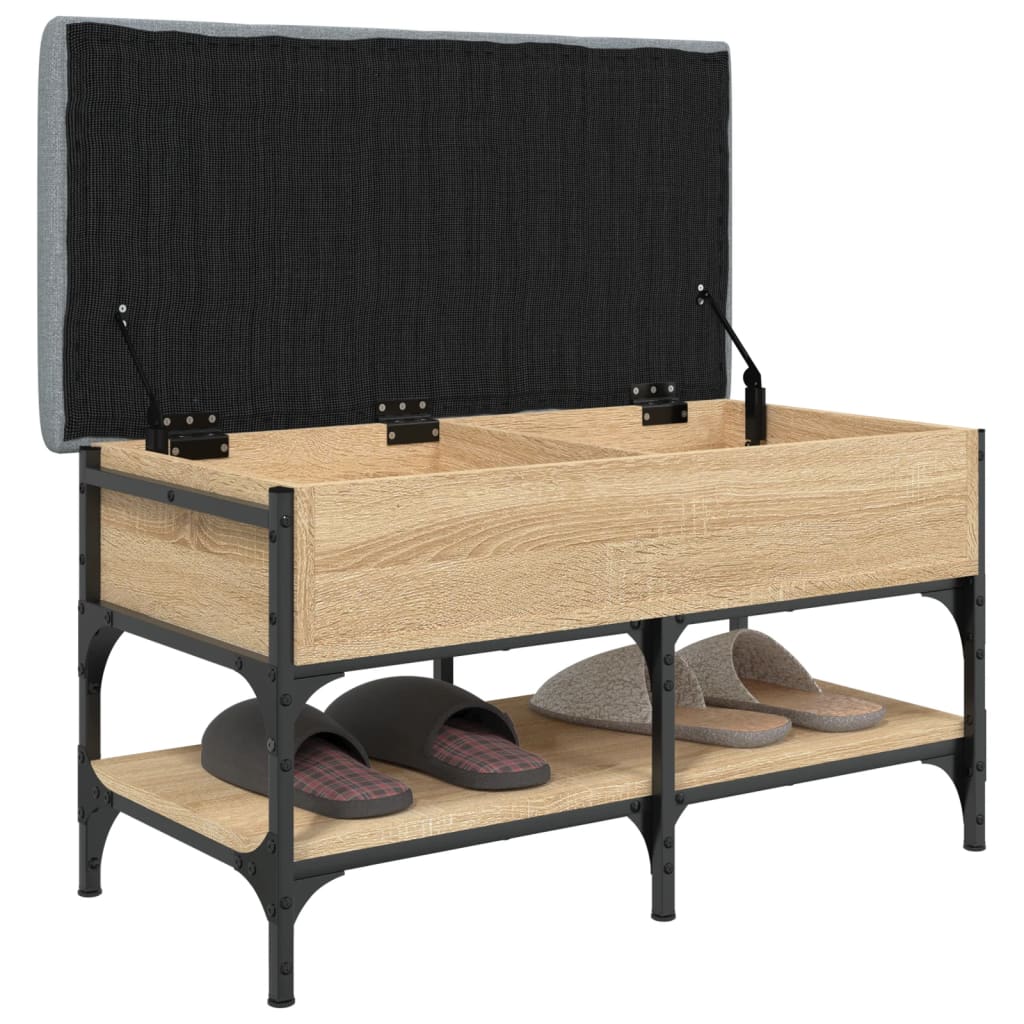 vidaXL Bancă pentru pantofi stejar sonoma 82x42x45 cm lemn prelucrat