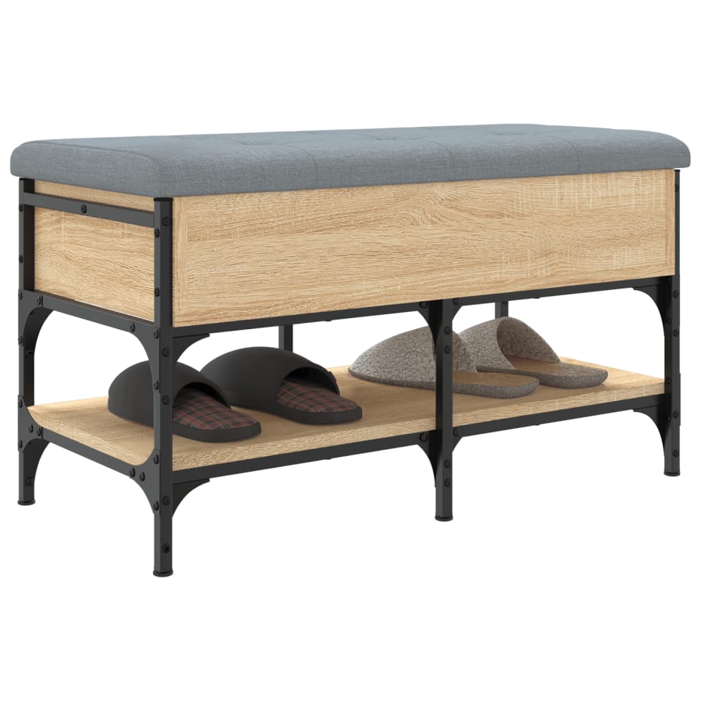 vidaXL Bancă pentru pantofi stejar sonoma 82x42x45 cm lemn prelucrat