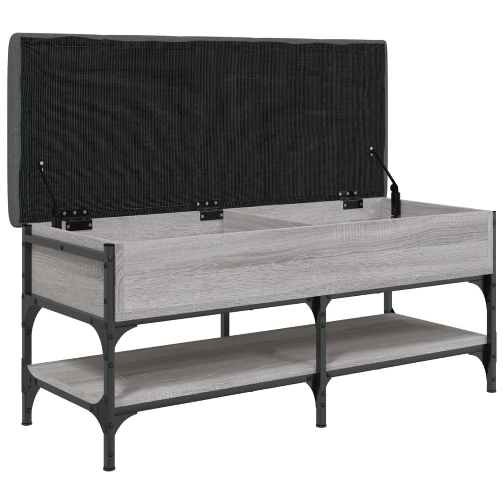 vidaXL Bancă de pantofi, gri sonoma, 102x42x45 cm, lemn prelucrat vidaXL Bancă de pantofi, gri sonoma, 102x42x45 cm, lemn prelucrat