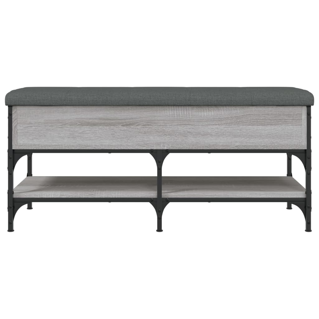 vidaXL Bancă de pantofi, gri sonoma, 102x42x45 cm, lemn prelucrat vidaXL Bancă de pantofi, gri sonoma, 102x42x45 cm, lemn prelucrat