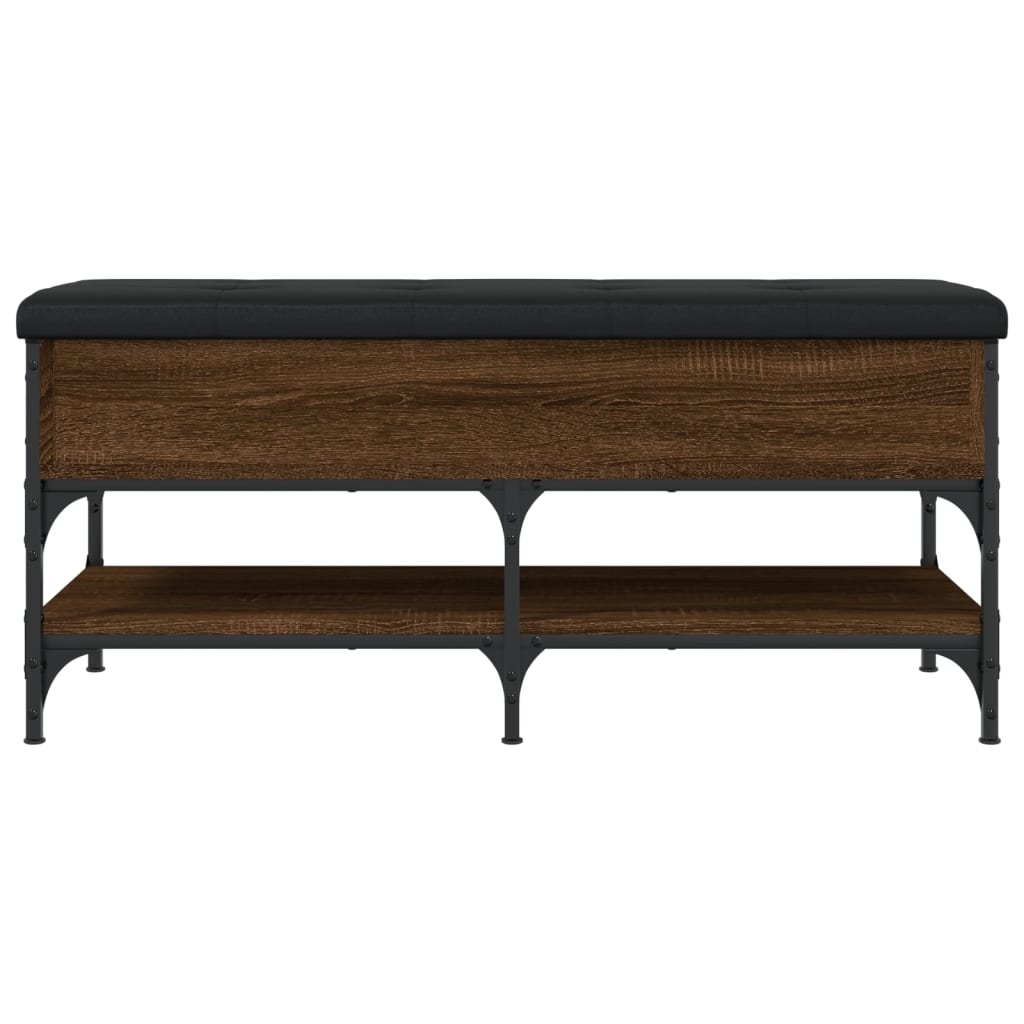 vidaXL Bancă de pantofi, stejar maro, 102x42x45 cm, lemn prelucrat