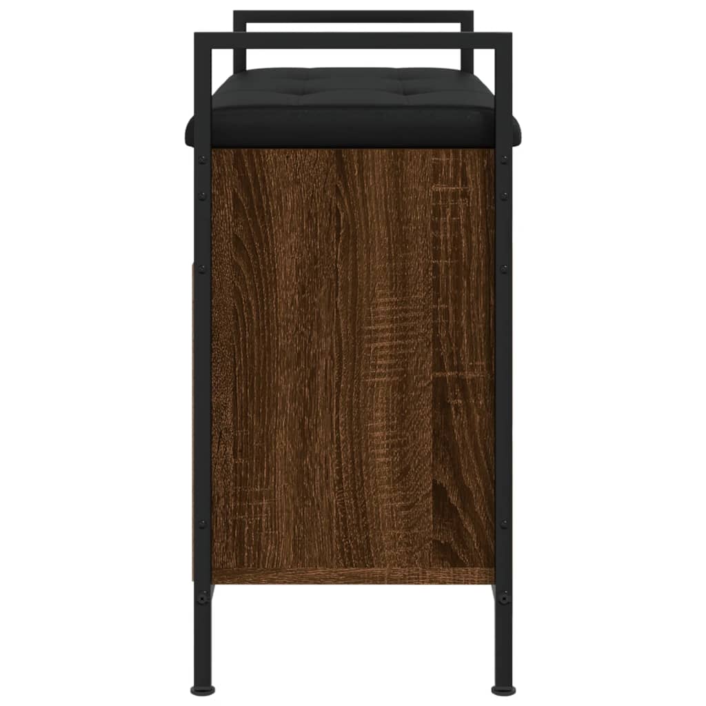 vidaXL Bancă de pantofi, stejar maro, 65,5x32x57,5 cm, lemn prelucrat vidaXL Bancă de pantofi, stejar maro, 65,5x32x57,5 cm, lemn prelucrat