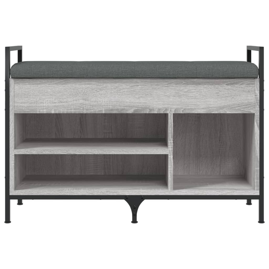 vidaXL Bancă de pantofi, gri sonoma, 85,5x32x57,5 cm, lemn prelucrat vidaXL Bancă de pantofi, gri sonoma, 85,5x32x57,5 cm, lemn prelucrat