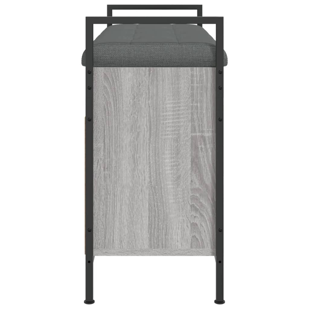 vidaXL Bancă de pantofi, gri sonoma, 85,5x32x57,5 cm, lemn prelucrat vidaXL Bancă de pantofi, gri sonoma, 85,5x32x57,5 cm, lemn prelucrat