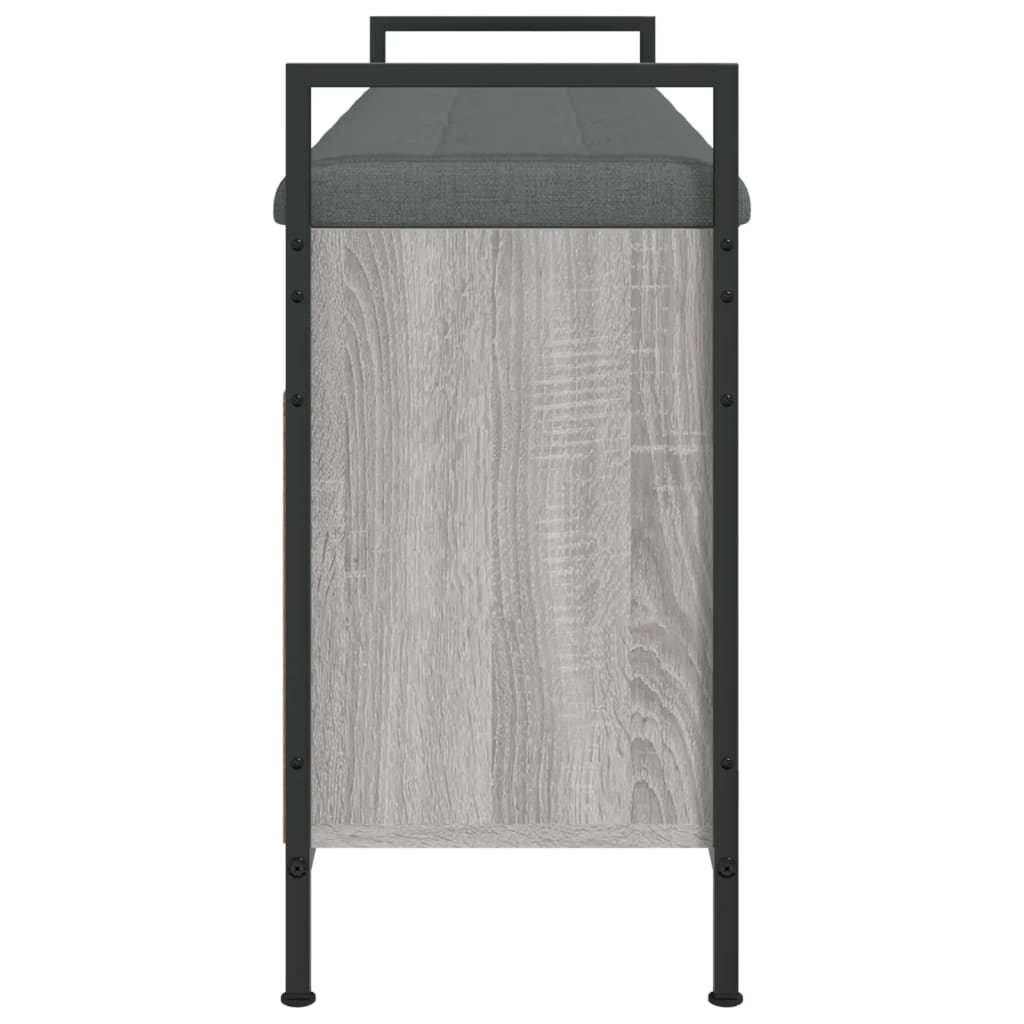 vidaXL Bancă de pantofi, gri sonoma, 105,5x32x57,5 cm, lemn prelucrat vidaXL Bancă de pantofi, gri sonoma, 105,5x32x57,5 cm, lemn prelucrat