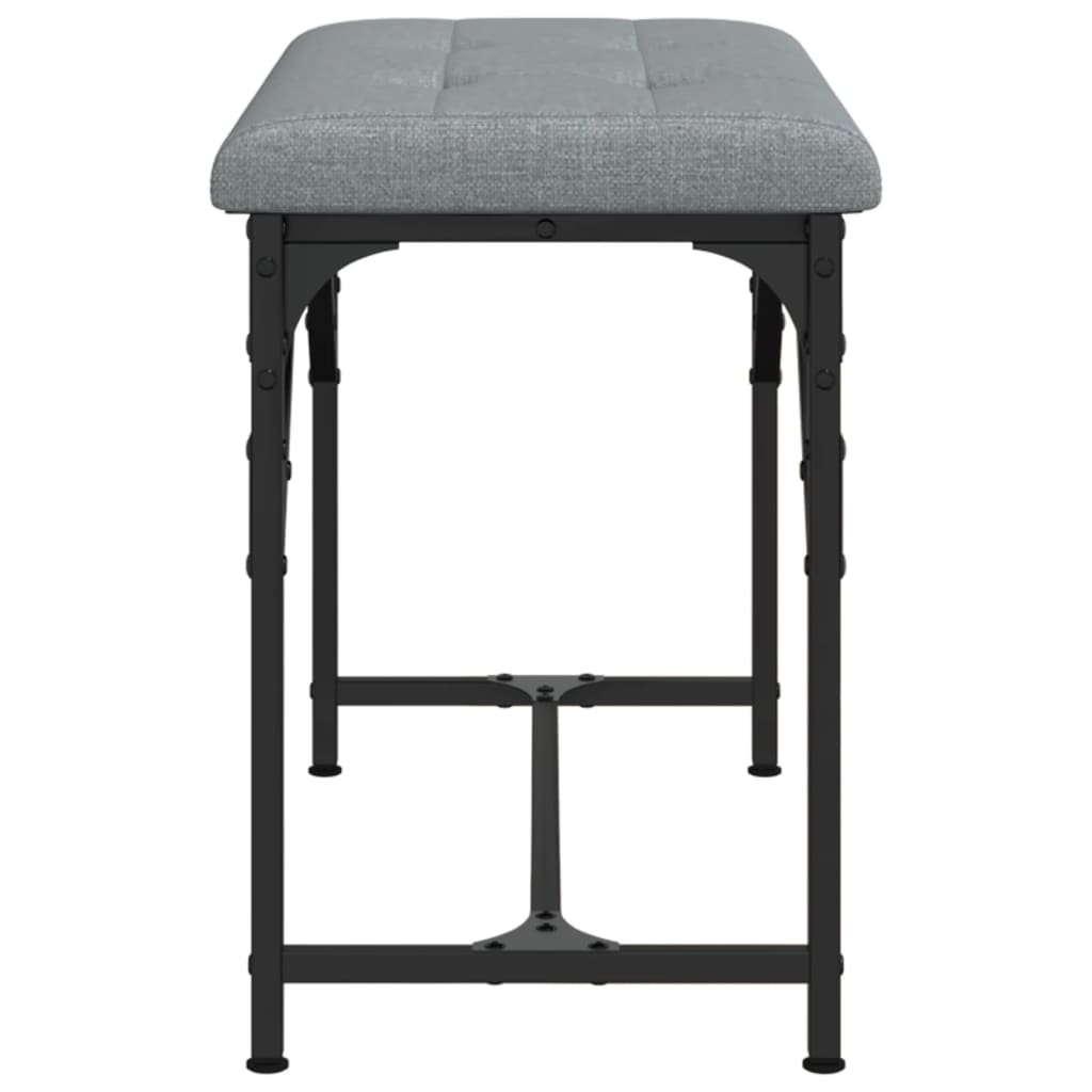 vidaXL Bancă de bucătărie, gri deschis, 62x32x45 cm, oțel și textil vidaXL Bancă de bucătărie, gri deschis, 62x32x45 cm, oțel și textil