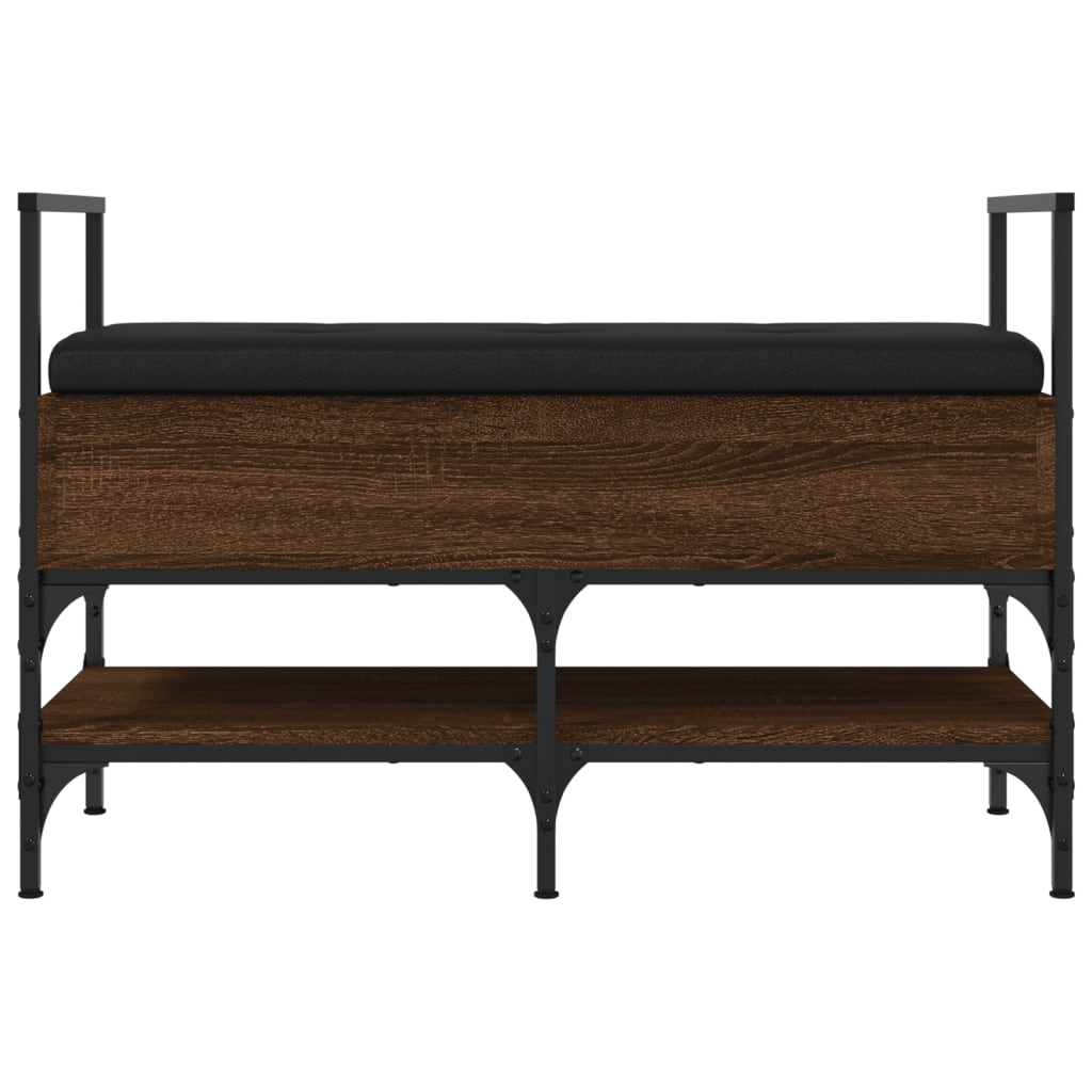 vidaXL Bancă de pantofi, stejar maro, 85,5x42x57,5 cm, lemn prelucrat