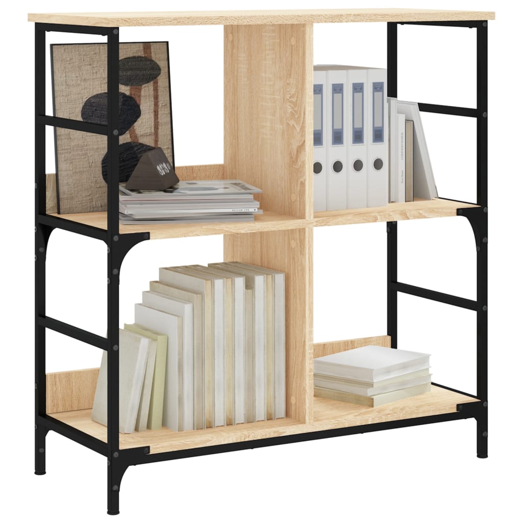 vidaXL Bibliotecă, stejar sonoma, 78,5x33x82 cm, lemn prelucrat vidaXL Bibliotecă, stejar sonoma, 78,5x33x82 cm, lemn prelucrat