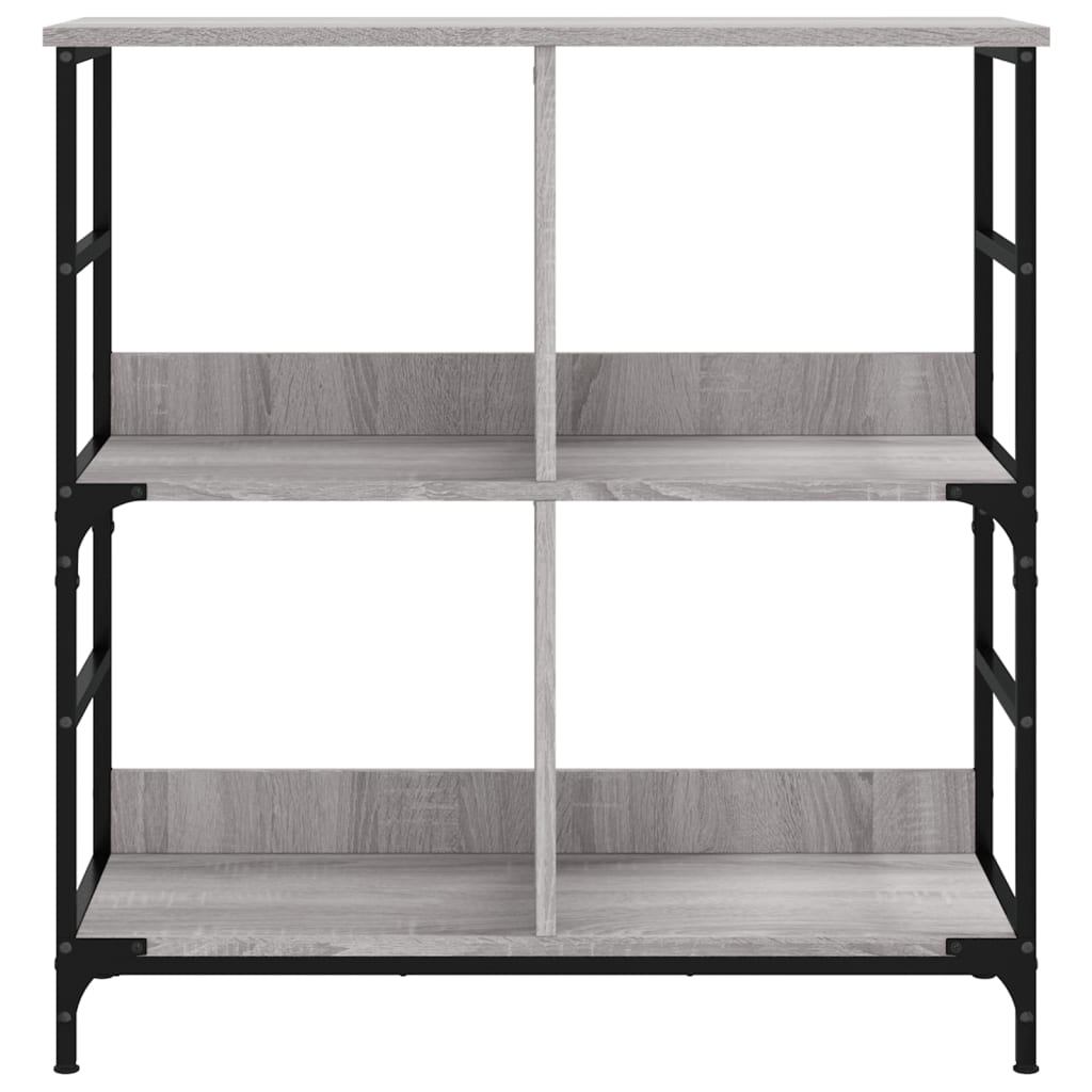 vidaXL Raft de cărți, gri sonoma, 78,5x33x82 cm, lemn prelucrat vidaXL Raft de cărți, gri sonoma, 78,5x33x82 cm, lemn prelucrat