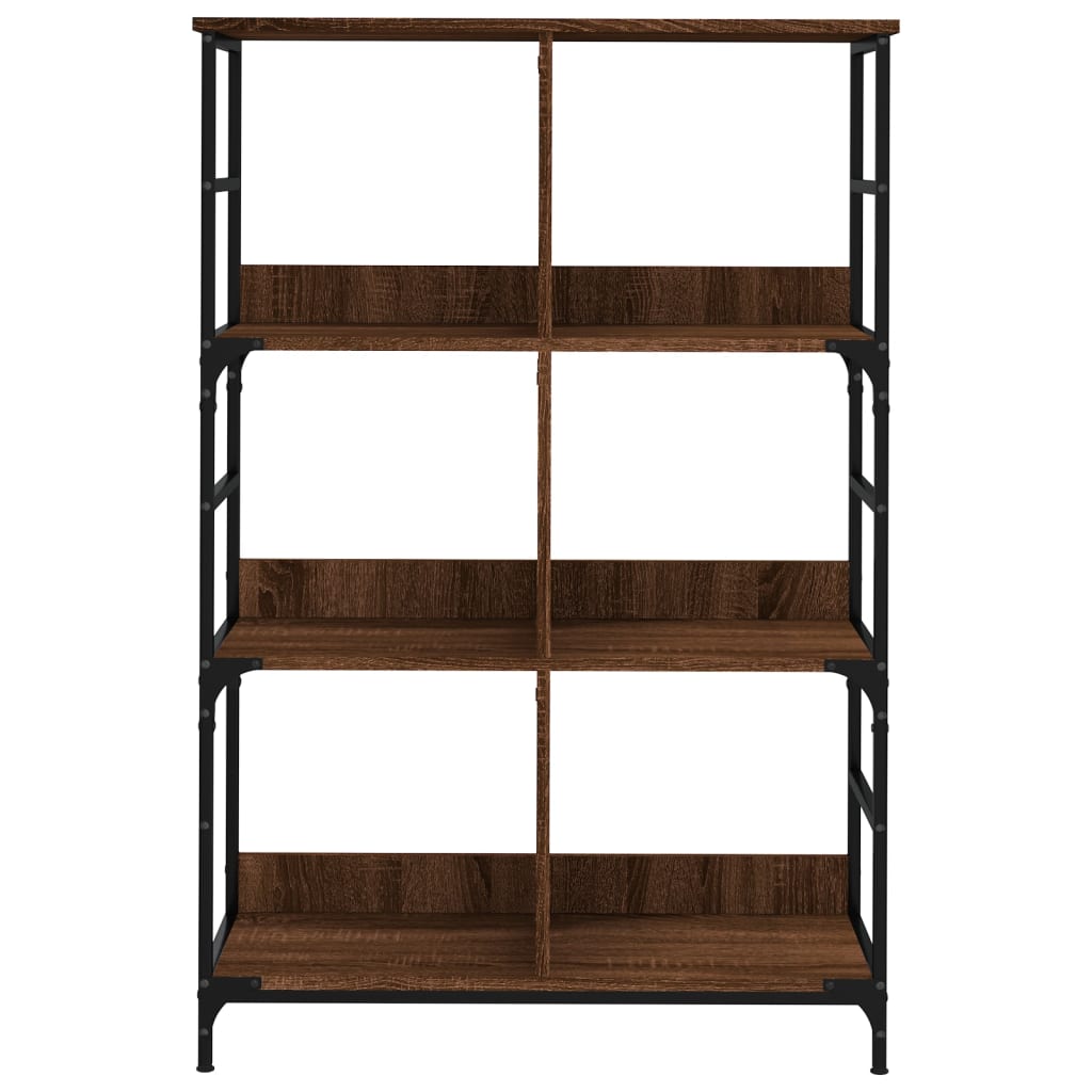 vidaXL Bibliotecă, stejar maro, 78,5x33x117,5 cm, lemn prelucrat vidaXL Bibliotecă, stejar maro, 78,5x33x117,5 cm, lemn prelucrat