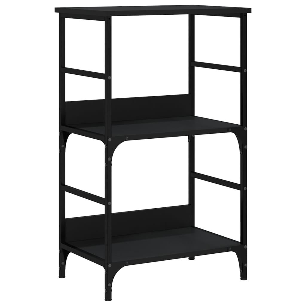 vidaXL Bibliotecă, negru, 50x33x82 cm, lemn prelucrat vidaXL Bibliotecă, negru, 50x33x82 cm, lemn prelucrat