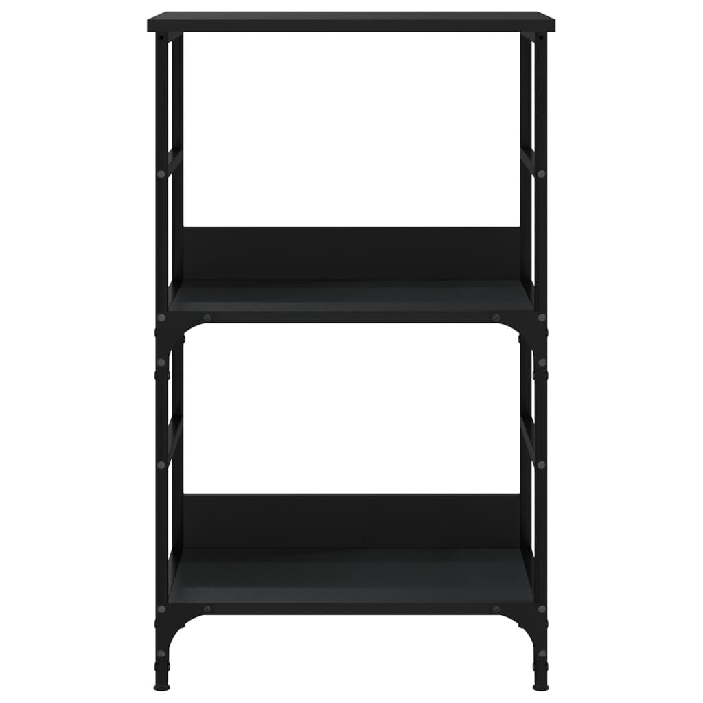 vidaXL Bibliotecă, negru, 50x33x82 cm, lemn prelucrat vidaXL Bibliotecă, negru, 50x33x82 cm, lemn prelucrat