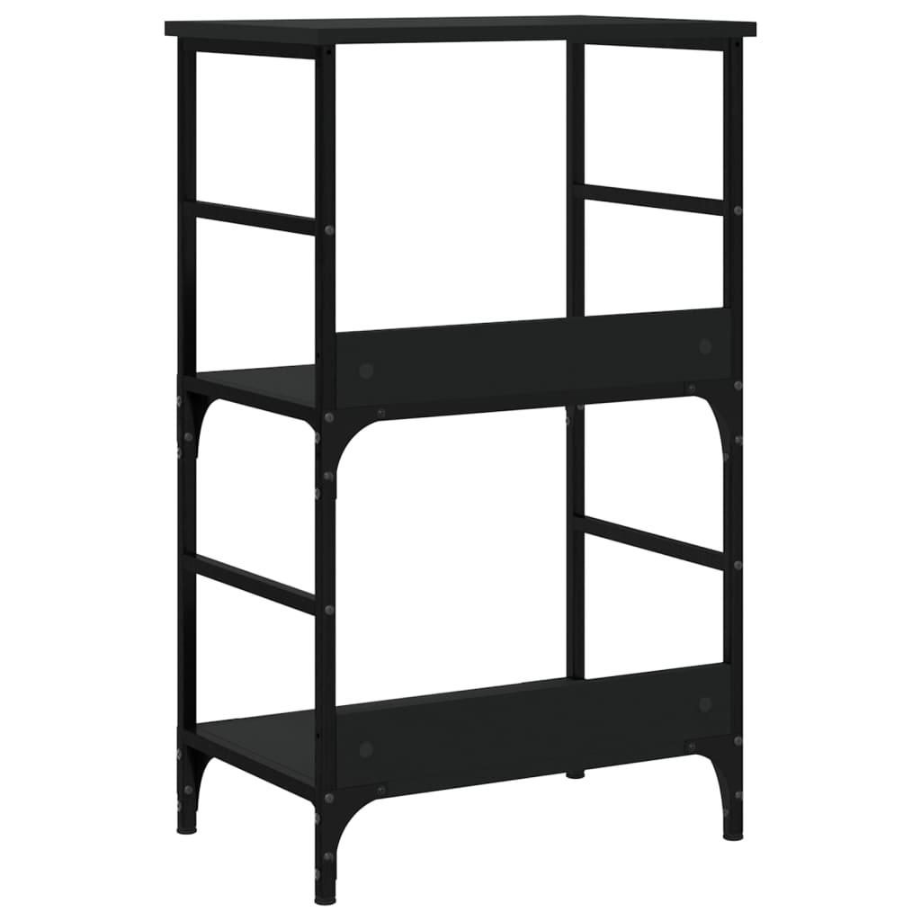 vidaXL Bibliotecă, negru, 50x33x82 cm, lemn prelucrat vidaXL Bibliotecă, negru, 50x33x82 cm, lemn prelucrat