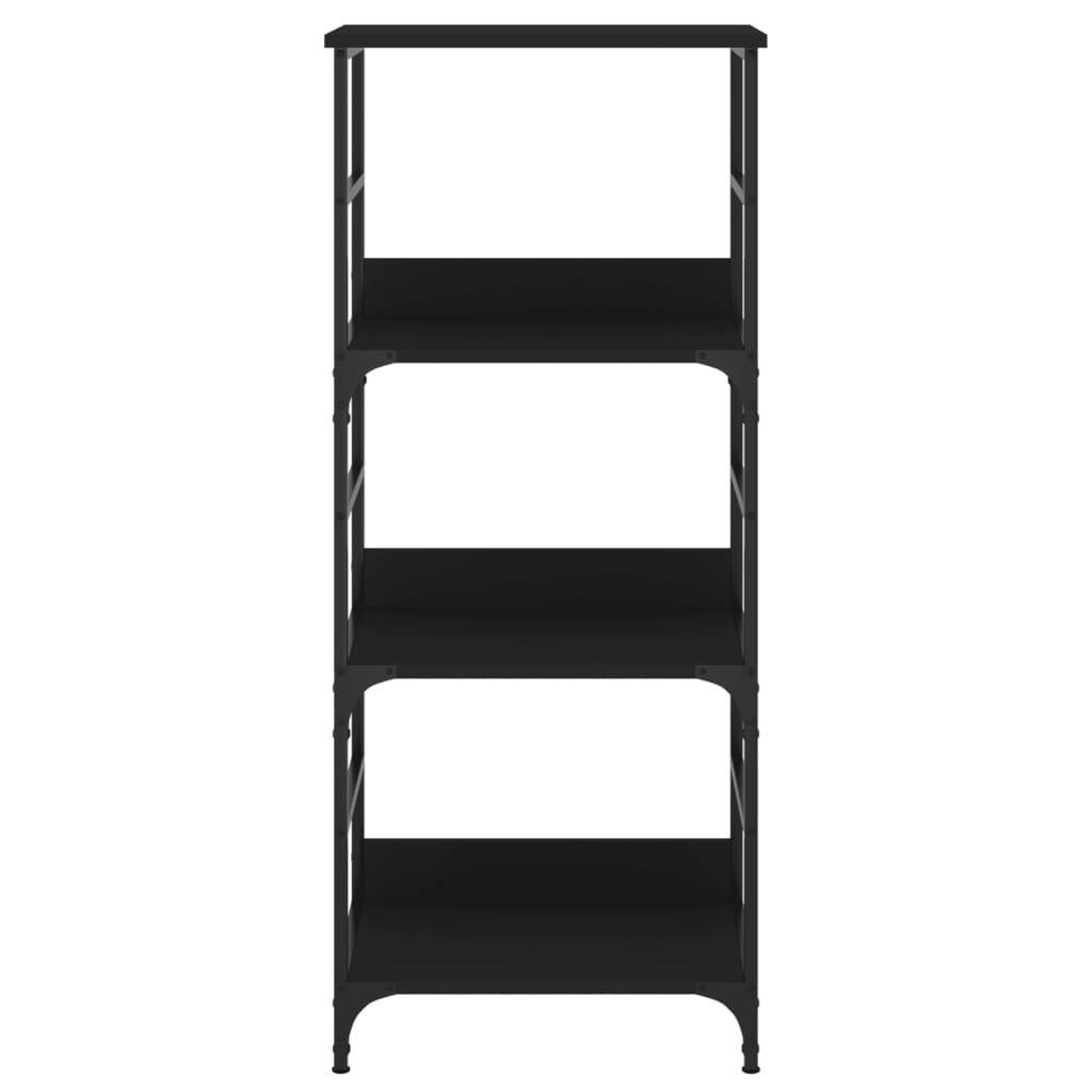 vidaXL Bibliotecă, negru, 50x33x117,5 cm, lemn prelucrat vidaXL Bibliotecă, negru, 50x33x117,5 cm, lemn prelucrat